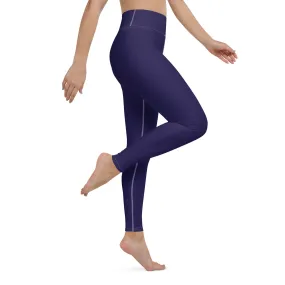 Classic Active Wear: Solid Color Leggings for Women - Midnight Blue