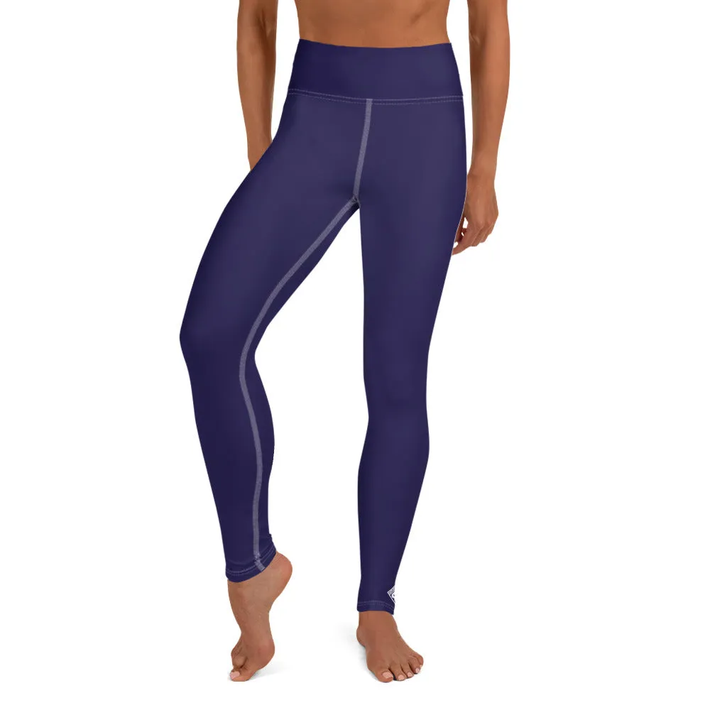 Classic Active Wear: Solid Color Leggings for Women - Midnight Blue