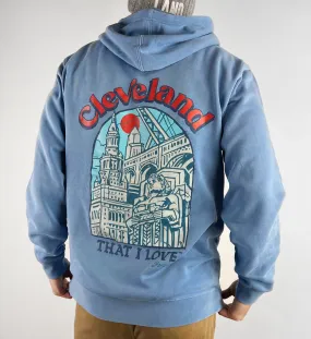 Cleveland Artwork Hooded Sweatshirt