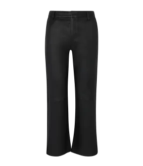 Cropped Baggy Lowrise Trouser in Black