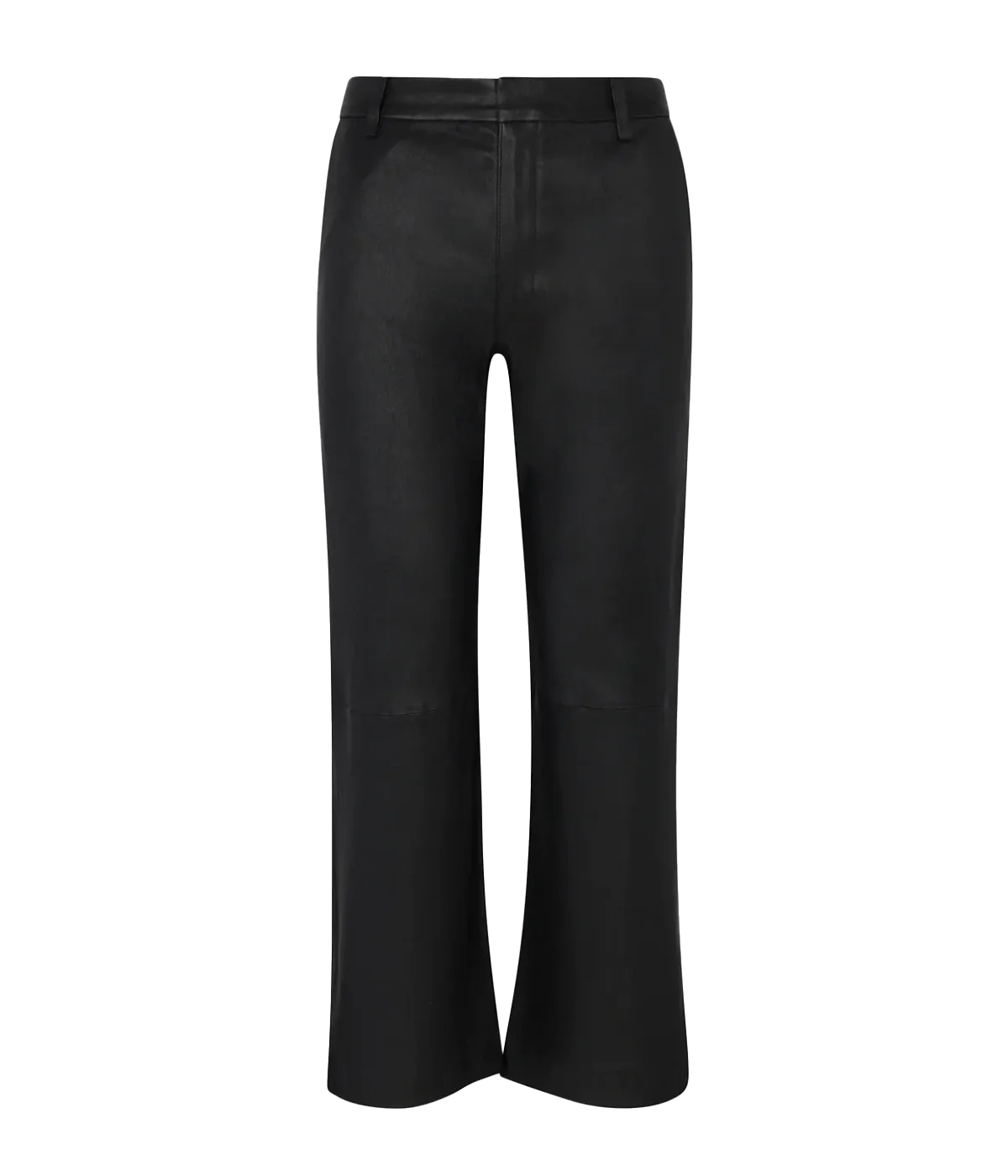 Cropped Baggy Lowrise Trouser in Black