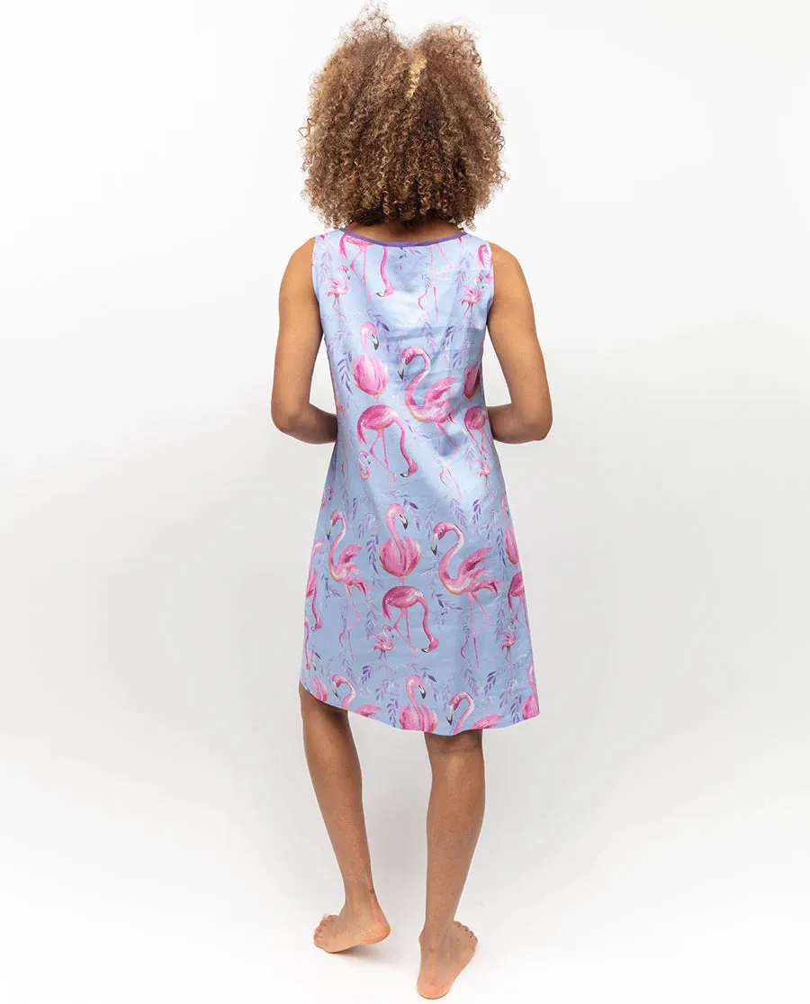 Cyberjammies Nightie- Zoey- Flamingo Print