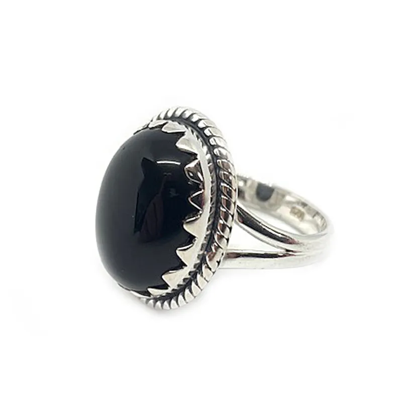 Daria Black Onyx Bohemian Ring