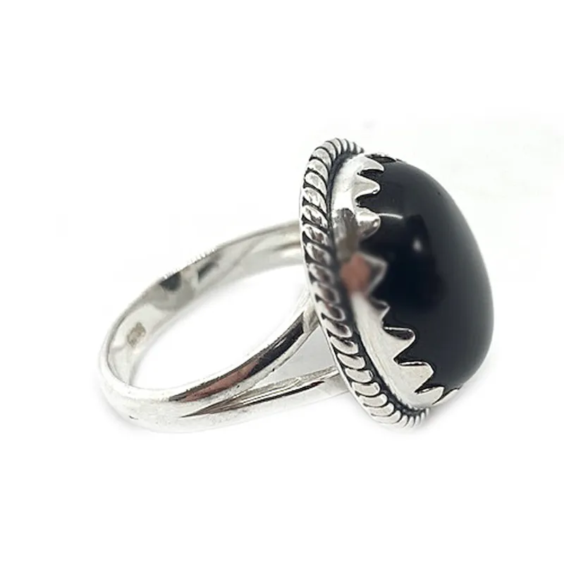 Daria Black Onyx Bohemian Ring