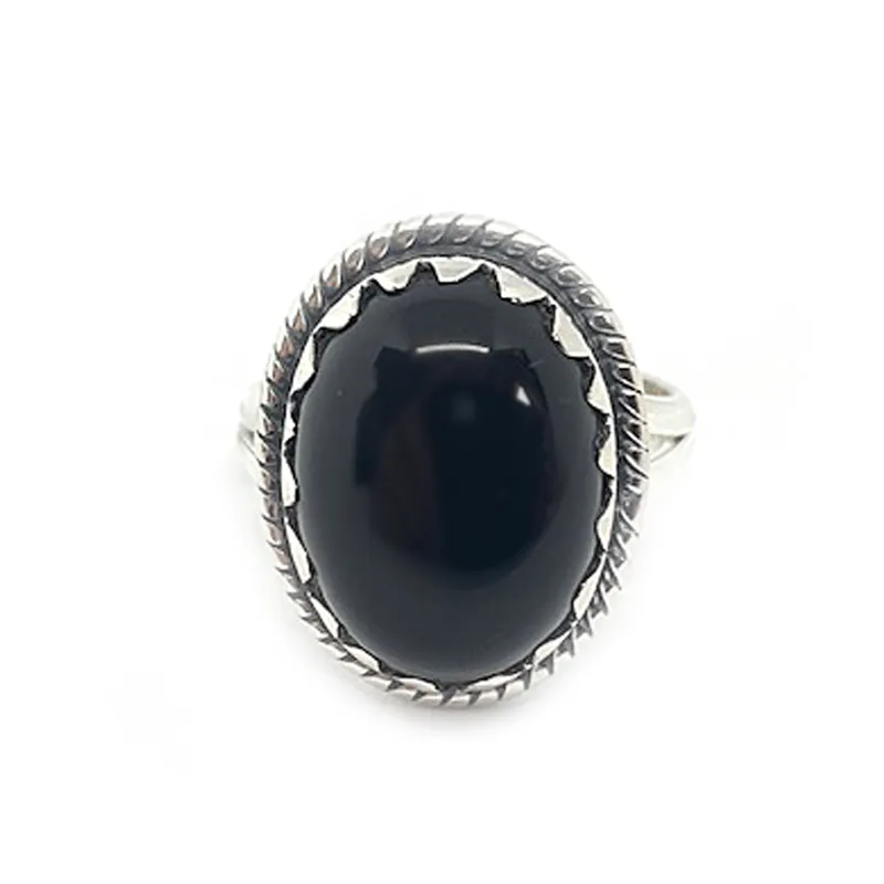 Daria Black Onyx Bohemian Ring