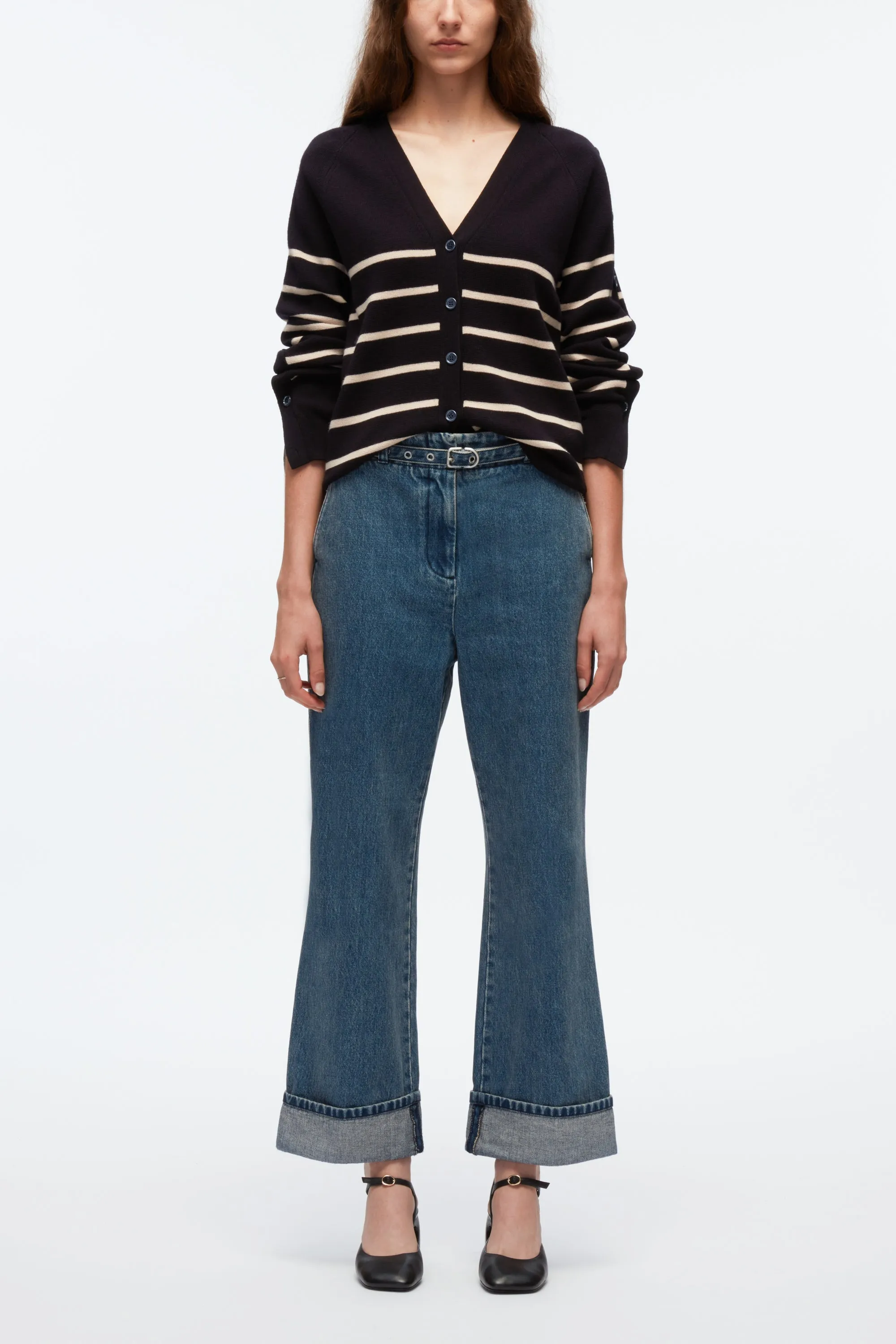 Denim Kick Flare Pant