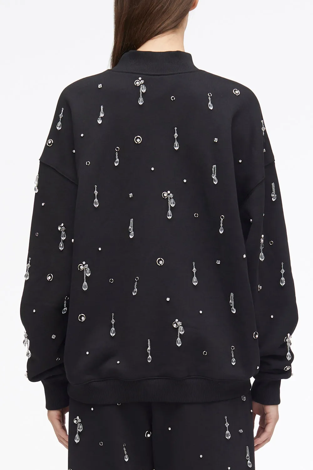 Drip Embellished Compact French Terry Sweatshirt