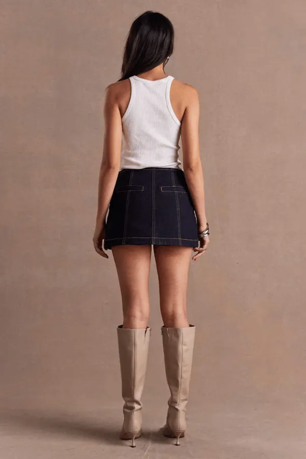 Dusk Denim Skort Ink