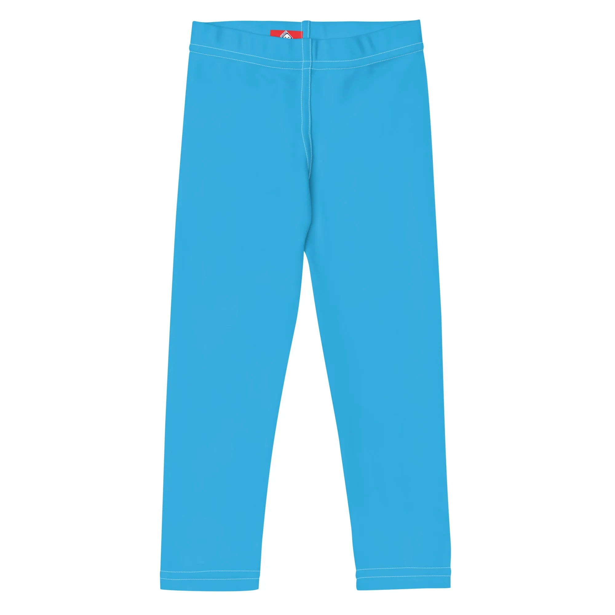 Dynamic Days: Solid Color Leggings for Active Boys - Cyan