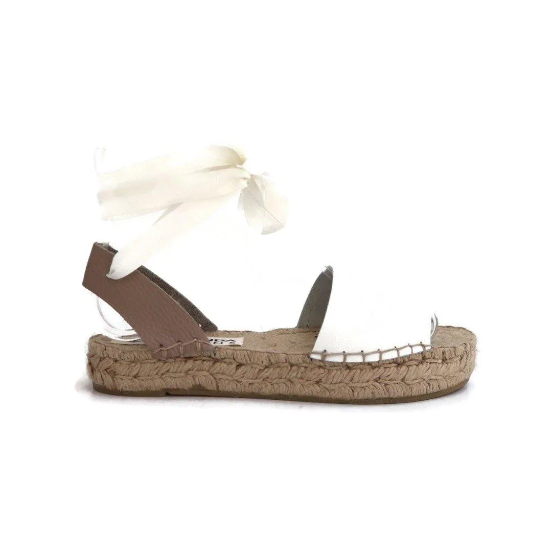 Essential Espadrilles Sandals - White - Double Sole