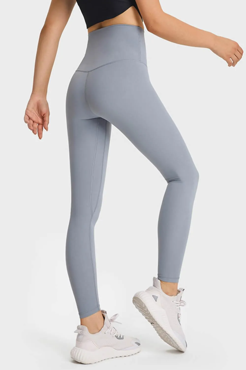 Feel Like Skin Elastic Waistband Yoga Leggings