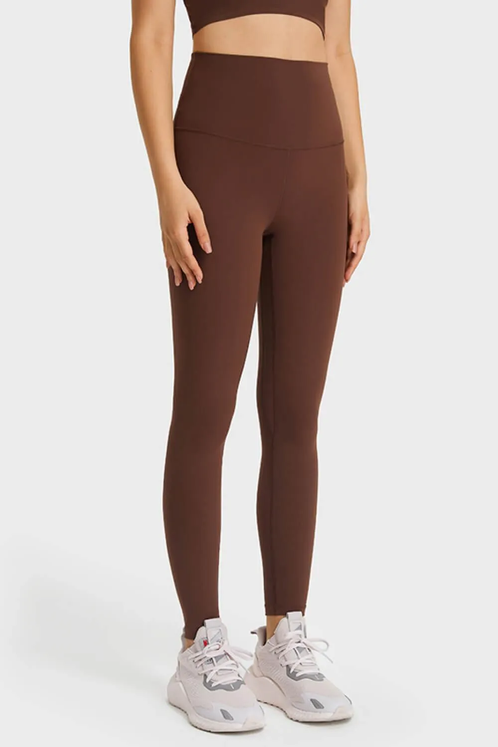 Feel Like Skin Elastic Waistband Yoga Leggings