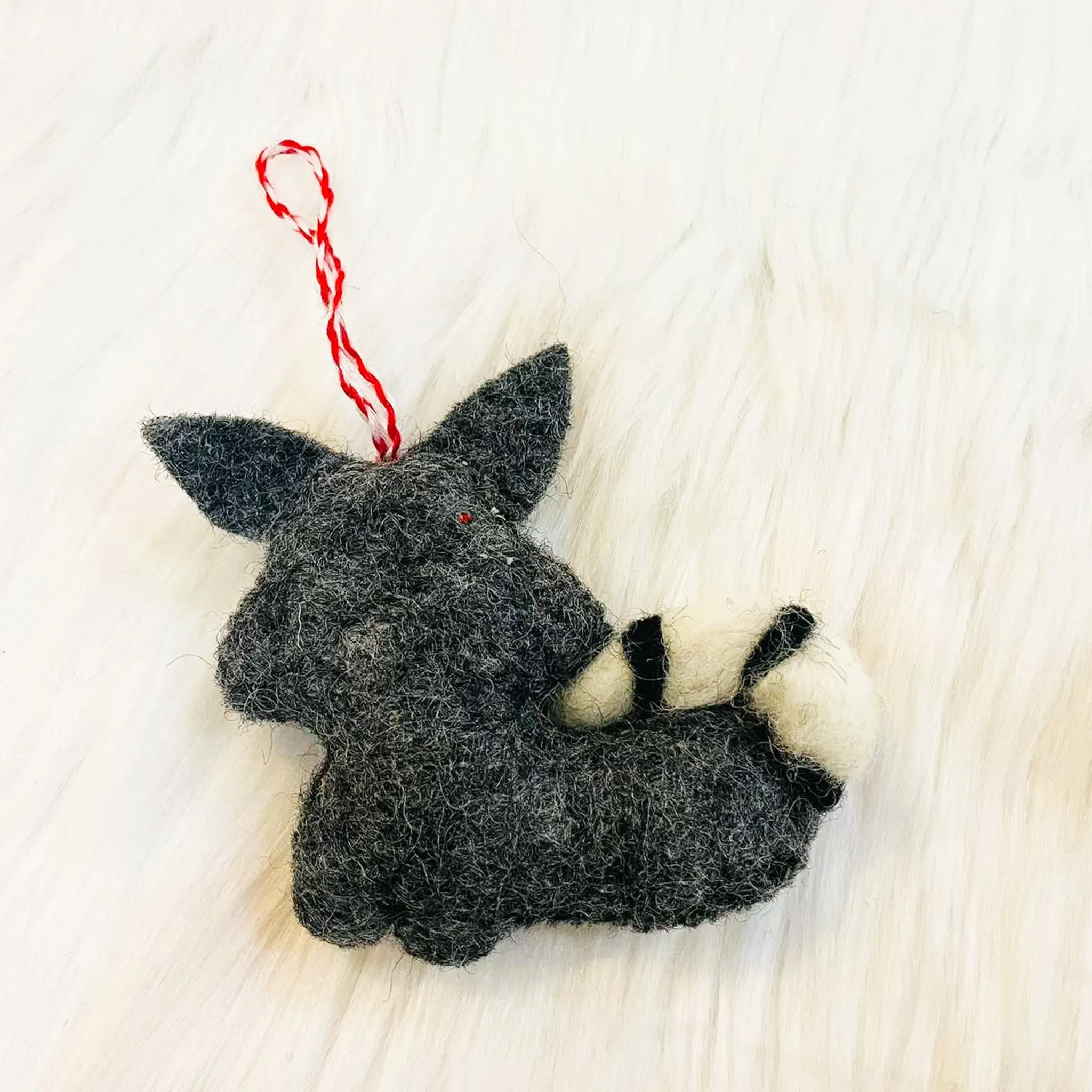 Felted Christmas Jungle Animal Ornaments