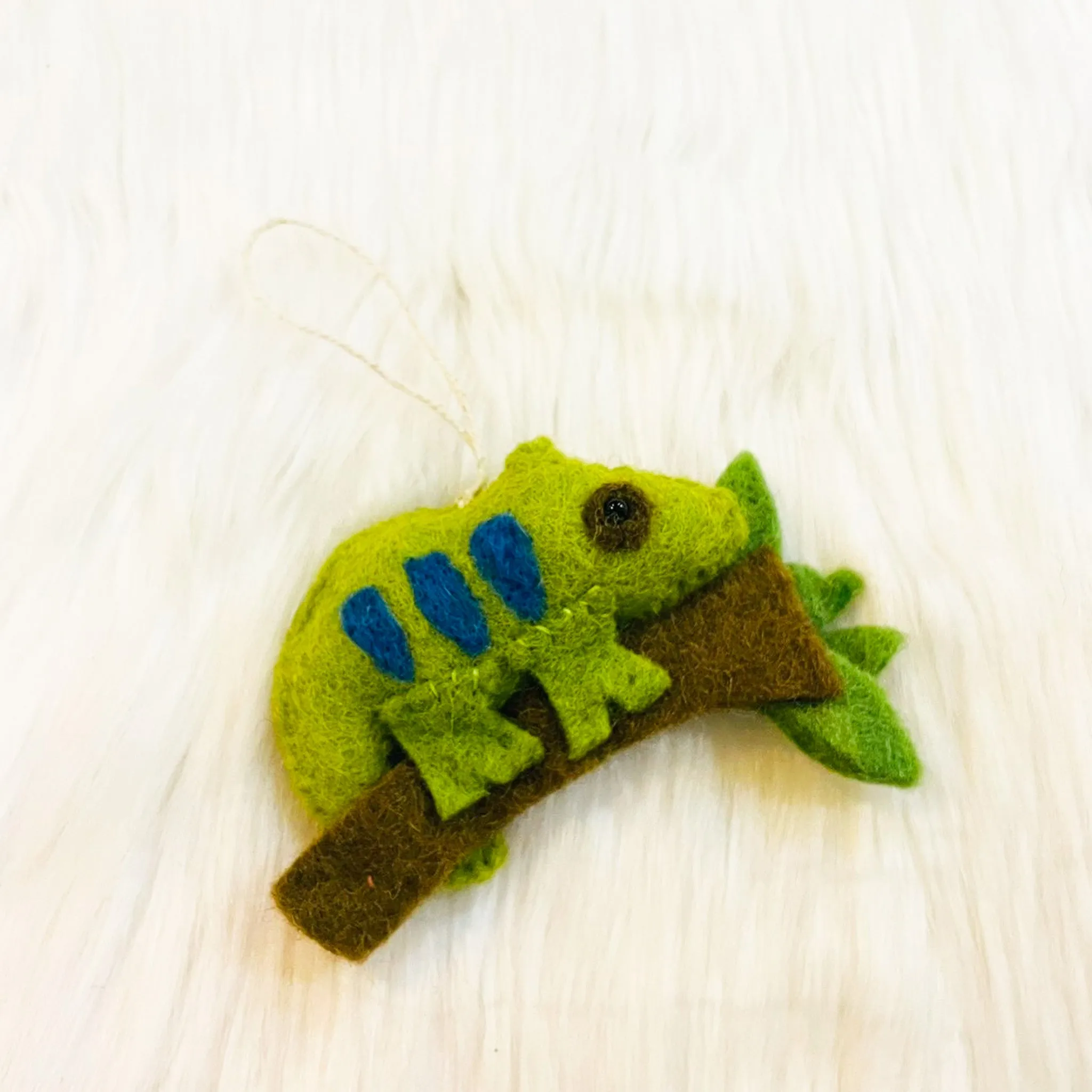 Felted Christmas Jungle Animal Ornaments