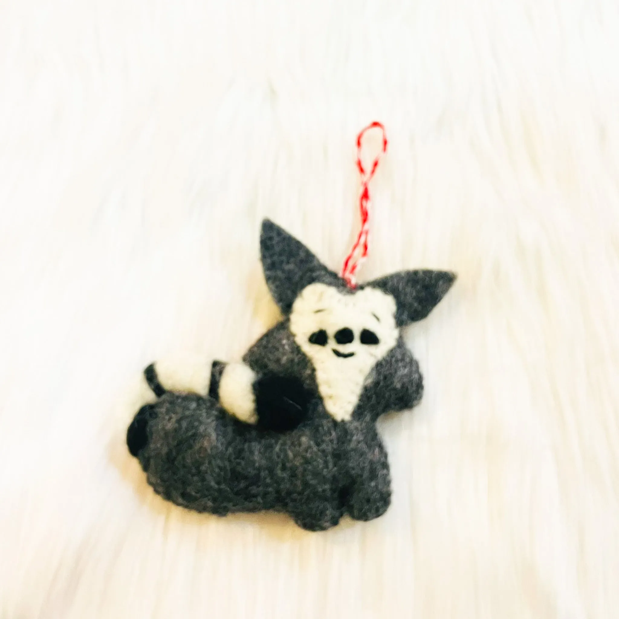 Felted Christmas Jungle Animal Ornaments