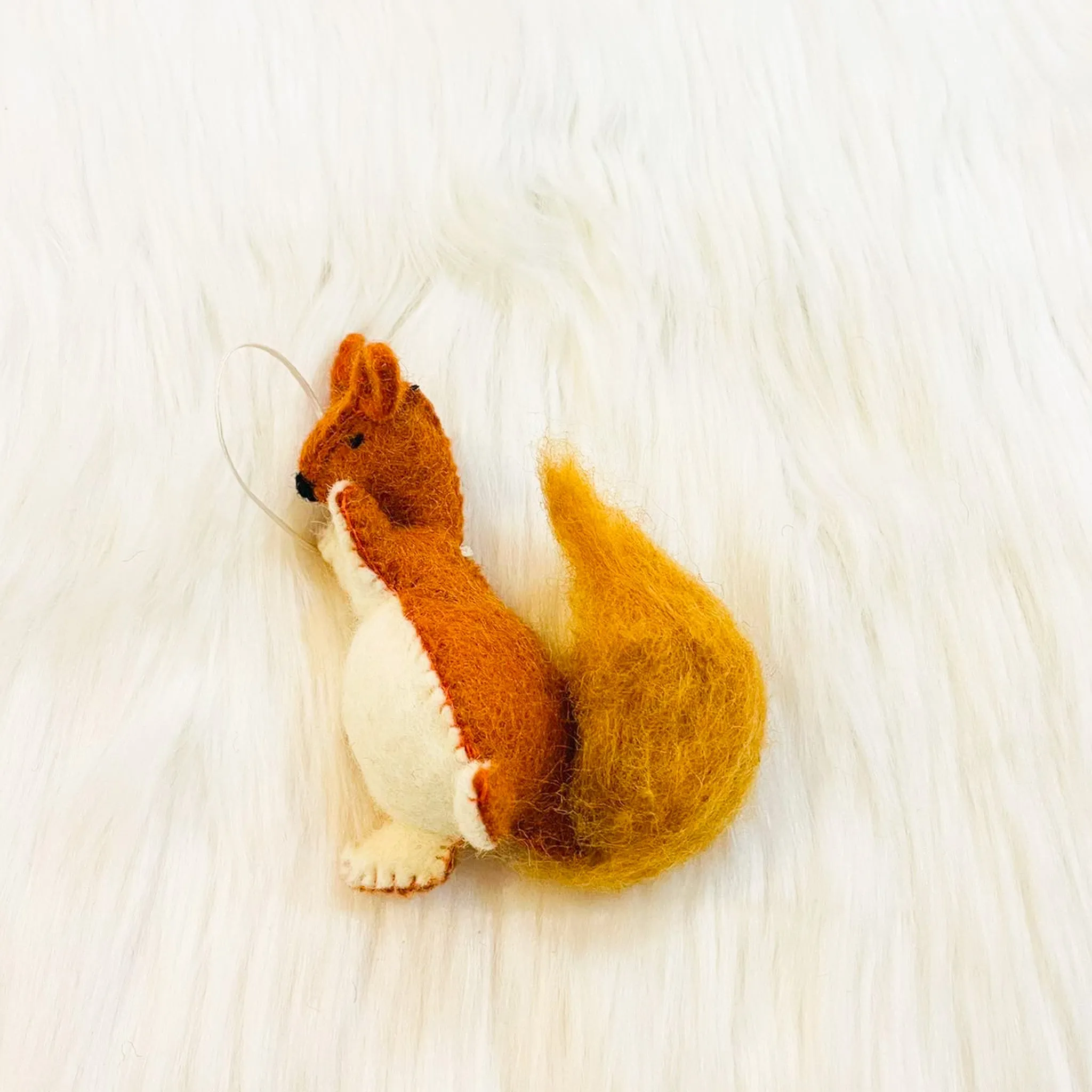 Felted Christmas Jungle Animal Ornaments