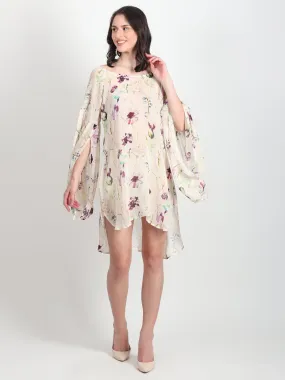 Fern Floral Printed Georgette Dress