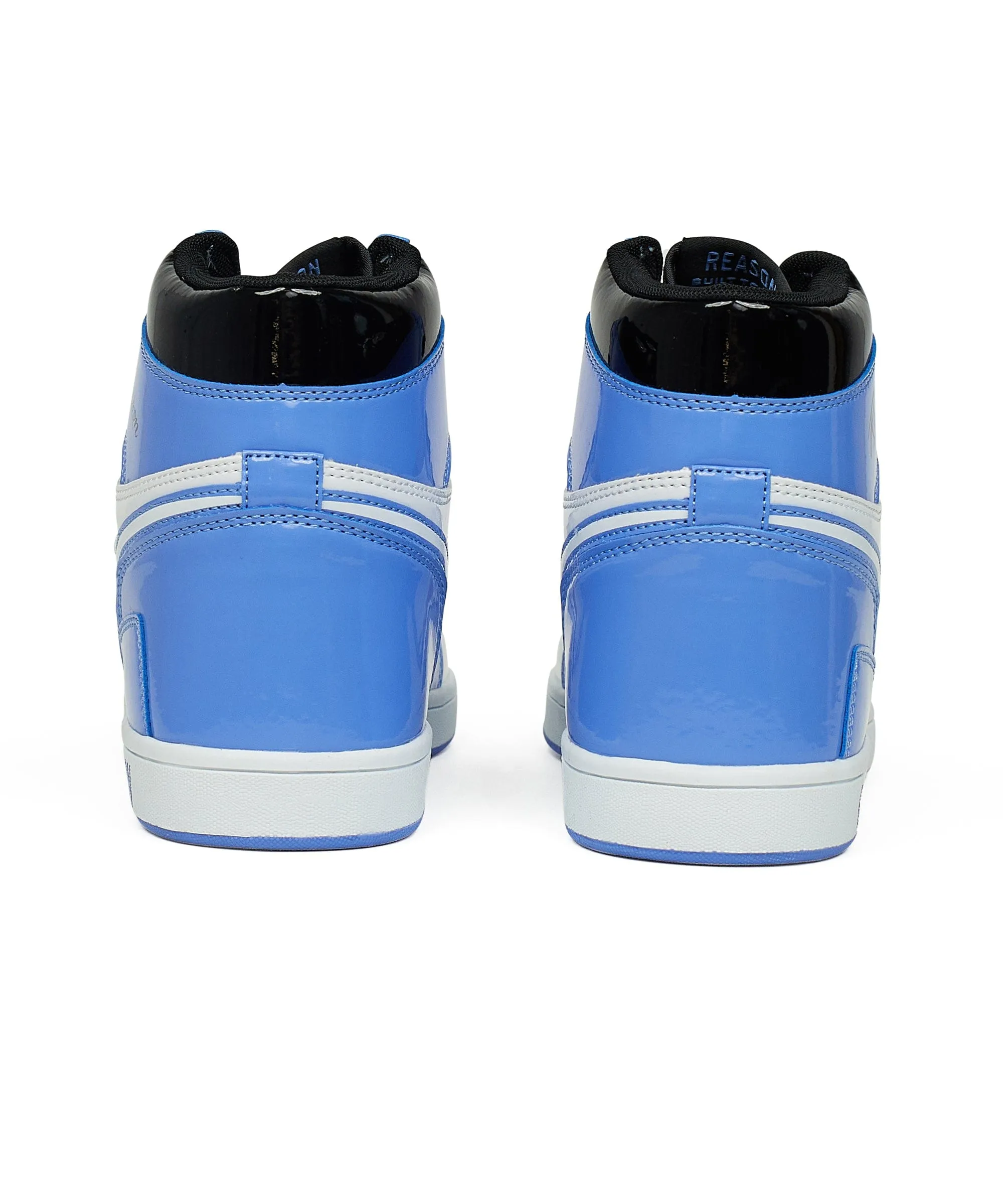 Flaming Skull Sneakers - Light Blue