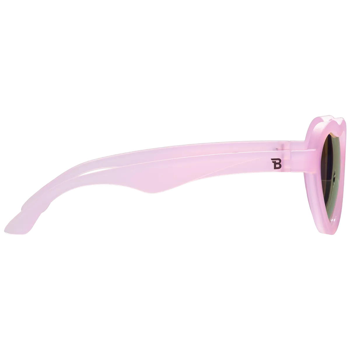 Frosted Pink Heart | Purple Polarized Mirrored Lenses by Babiators Sunglasses