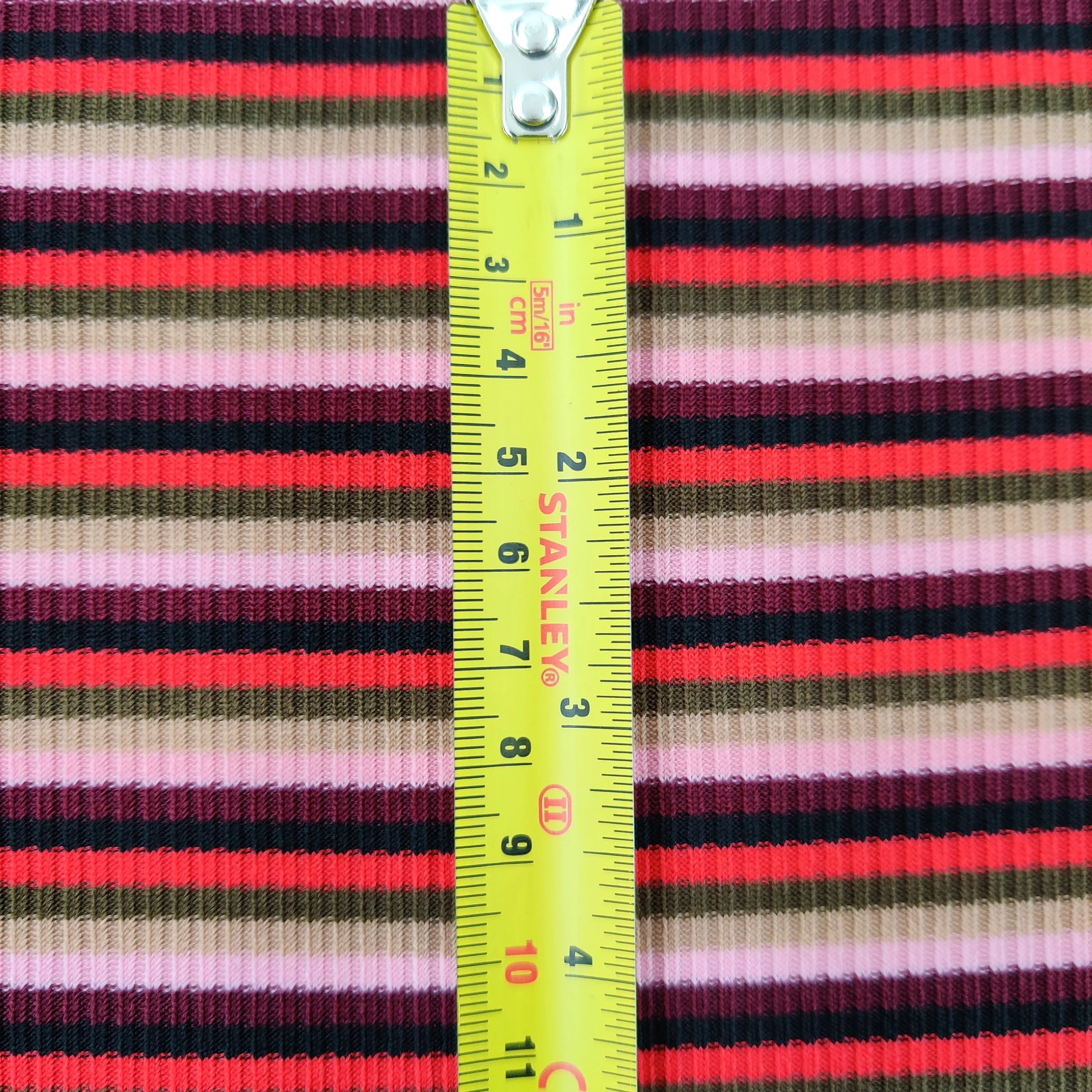 FS582 Multicolour Rib Stretch Knit Fabric