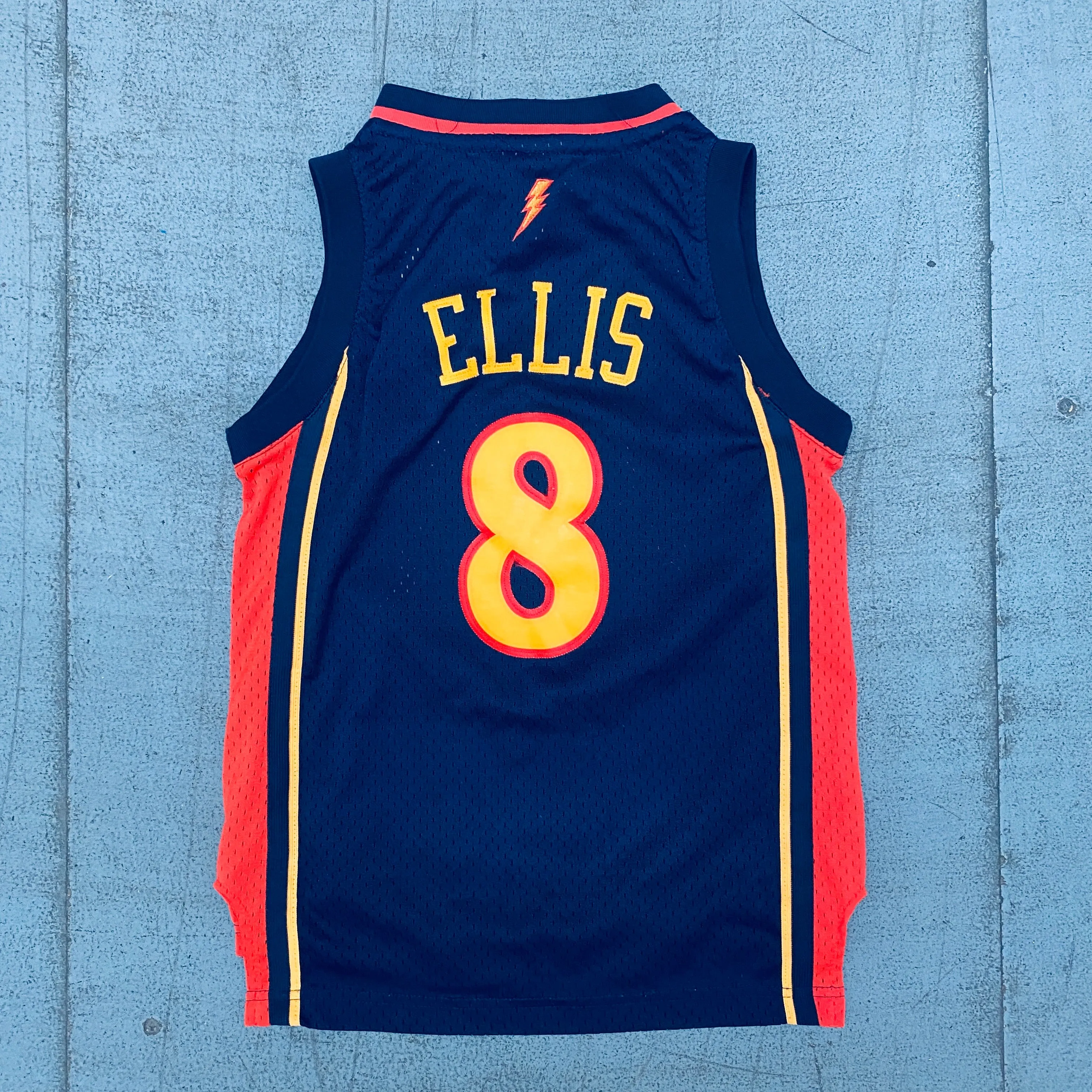 Golden State Warriors: Monta Ellis 2006/07 Navy Blue Adidas Stitched Jersey (XXS)