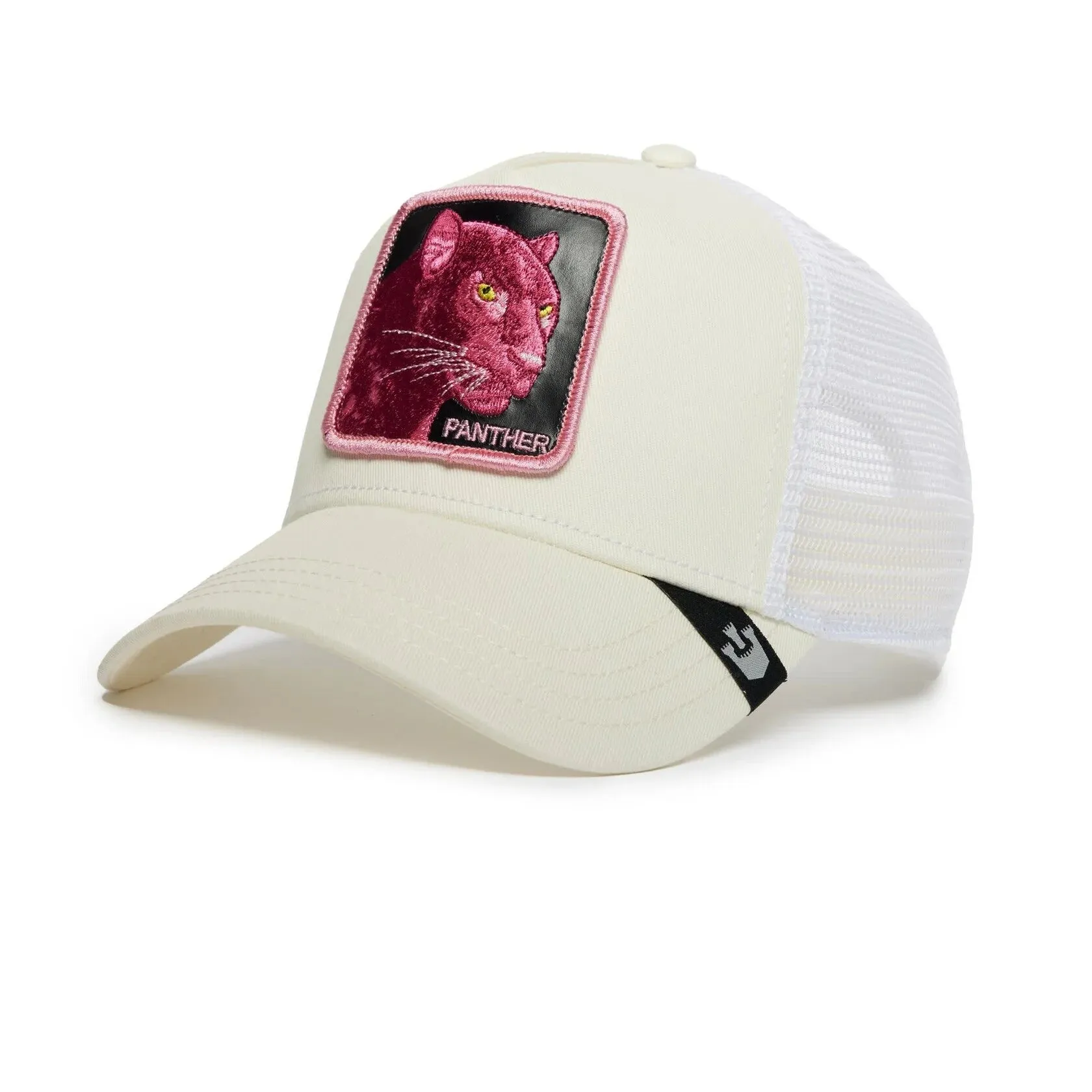 Goorin Bros The Pink Panther {Panther} Trucker Hat (White)