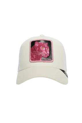 Goorin Bros The Pink Panther {Panther} Trucker Hat (White)