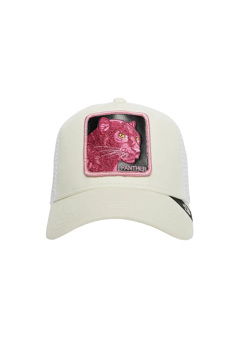 Goorin Bros The Pink Panther {Panther} Trucker Hat (White)