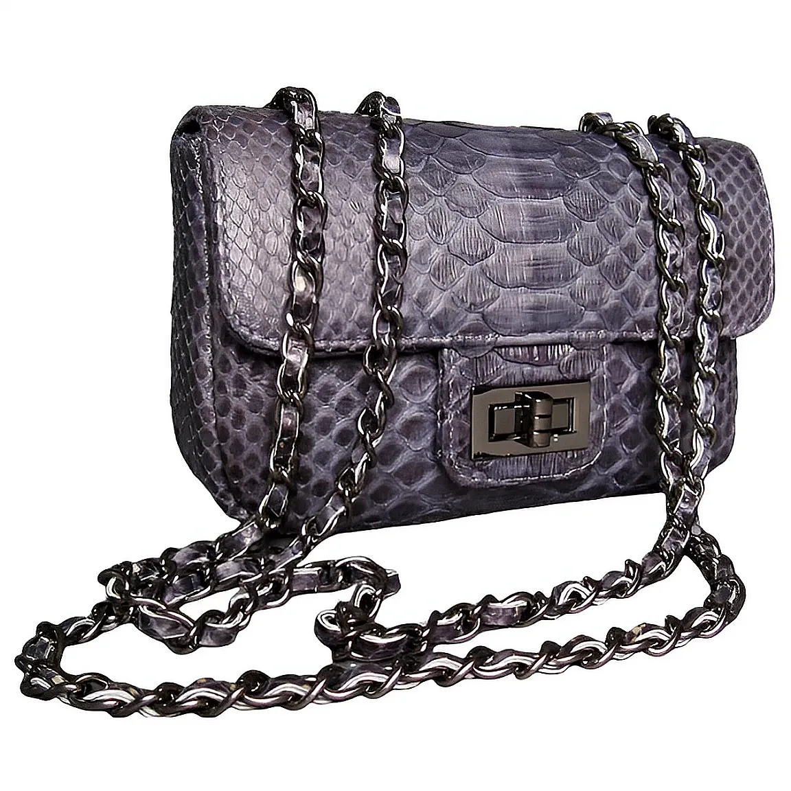 Grey Flap Bag SMALL