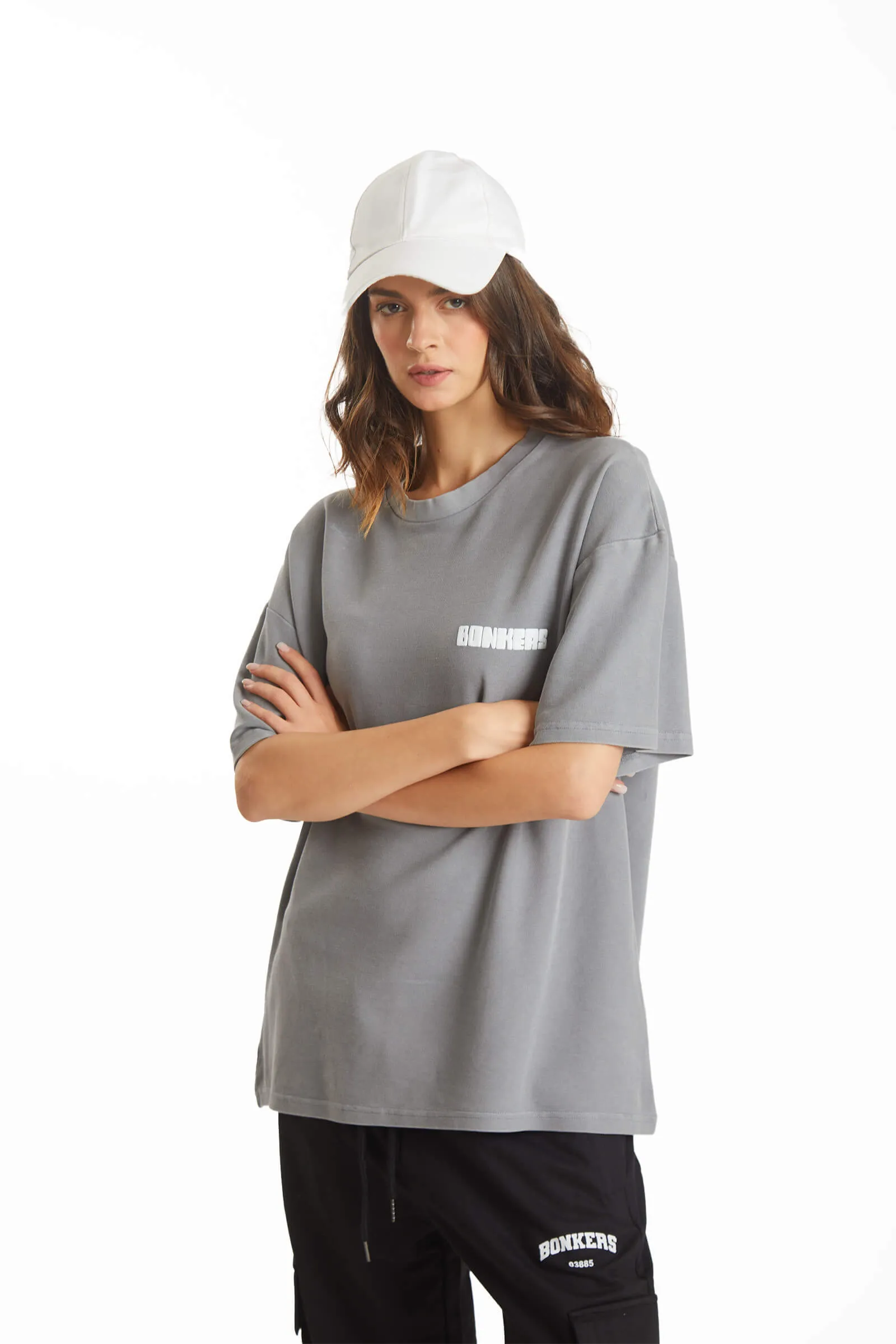 Grey Heavyweight Pique Oversized T-shirt