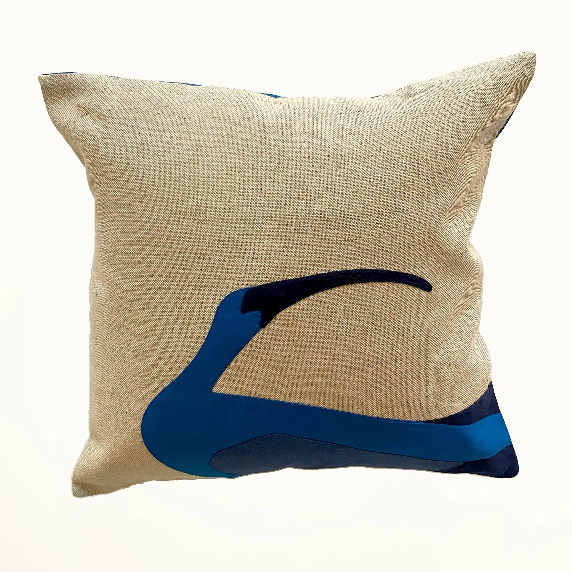 Ibis Cushion in Navy Blue