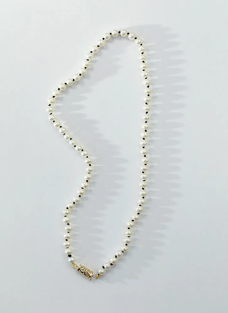 Ishtar pearl necklace 14k gold