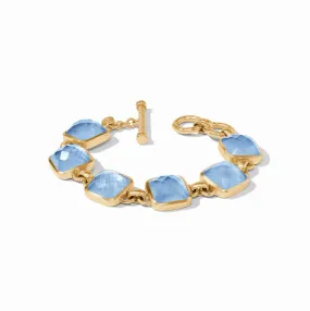 Julie Vos Catalina Stone Bracelet, Chalcedony Blue