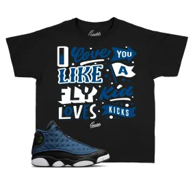 Kids - Navy 13 Love Kicks Shirt