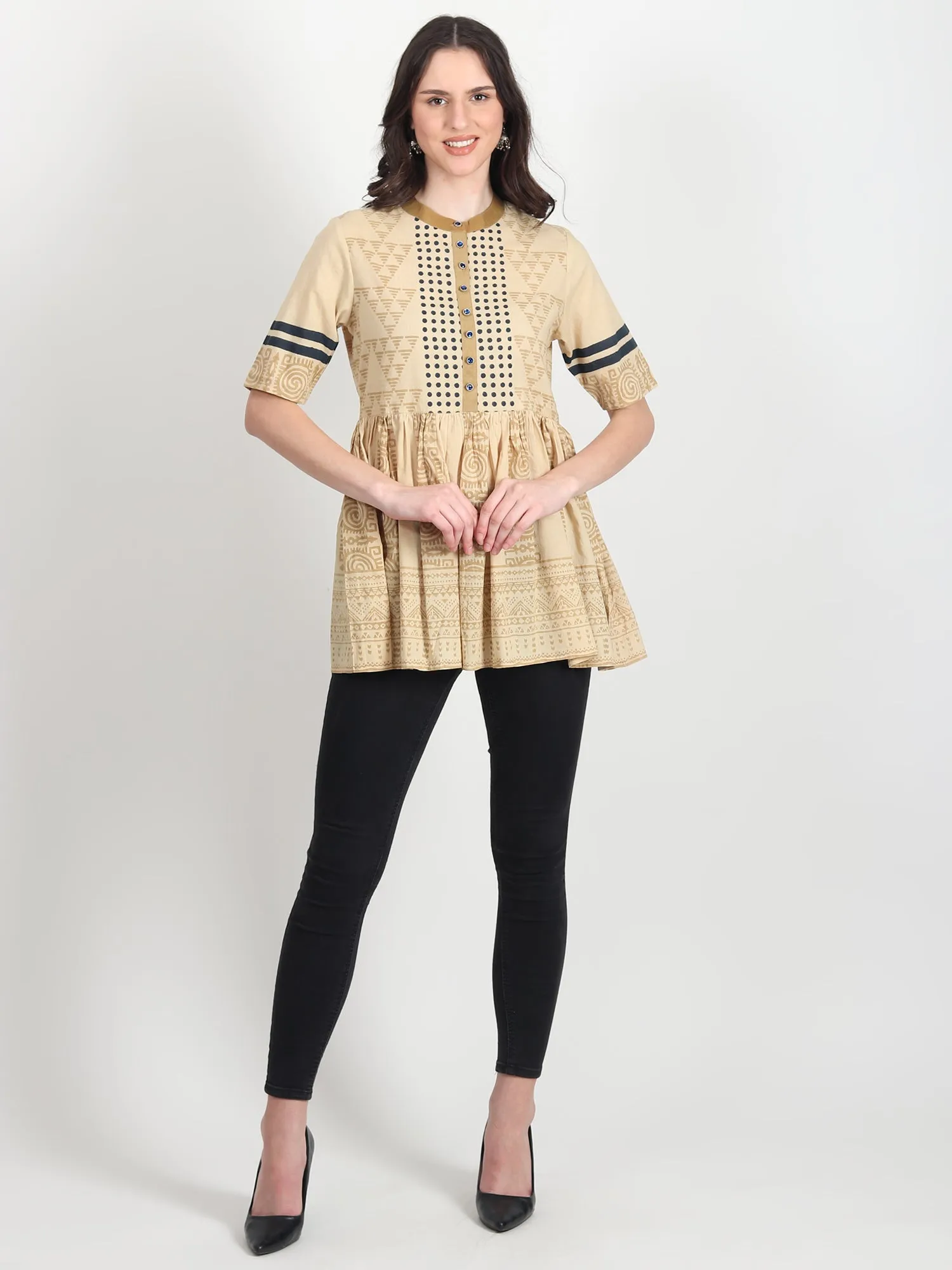 Kiera hand block printed Top