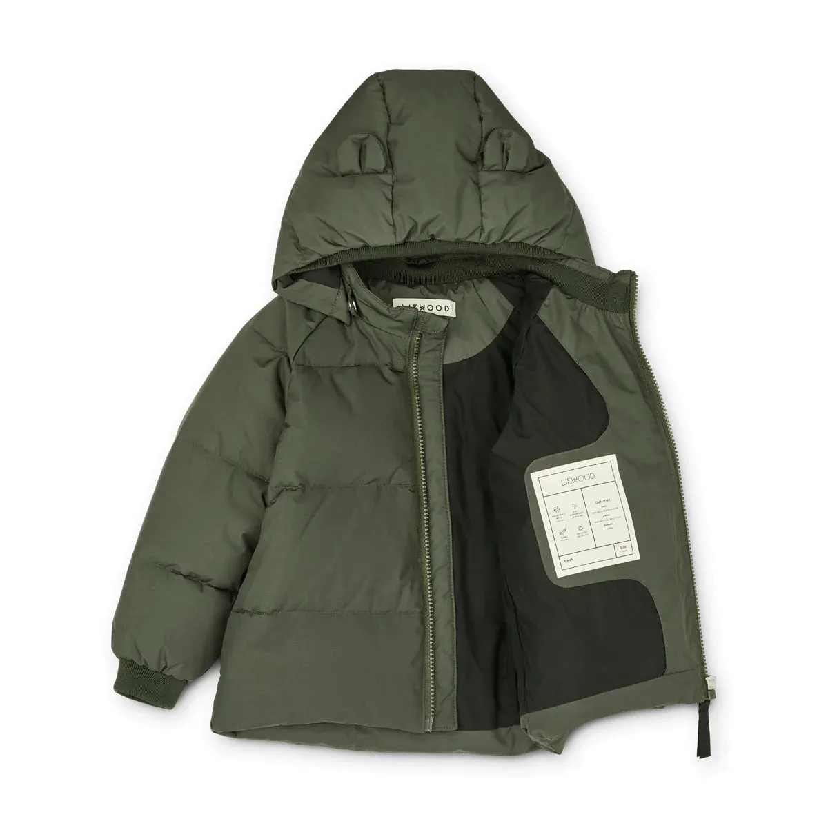 Liewood Polle Puffer Jacket - Hunter Green