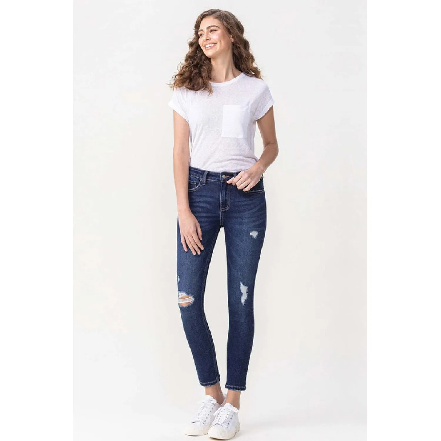 Lovervet Full Size Chelsea Midrise Crop Skinny Jeans