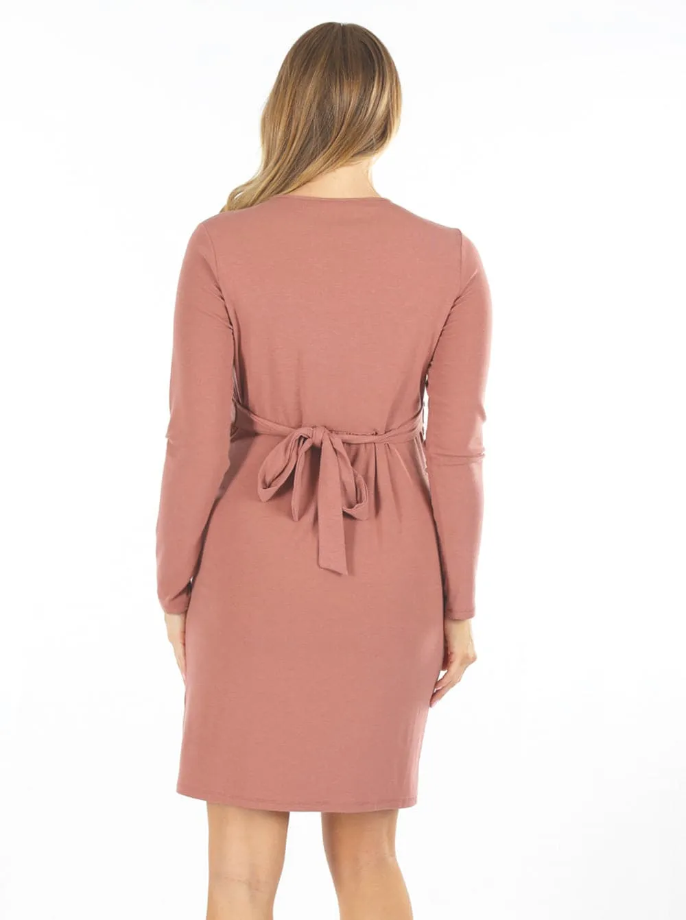 Madison Pink Maternity Dress