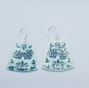 Meenakari enamel drop earrings