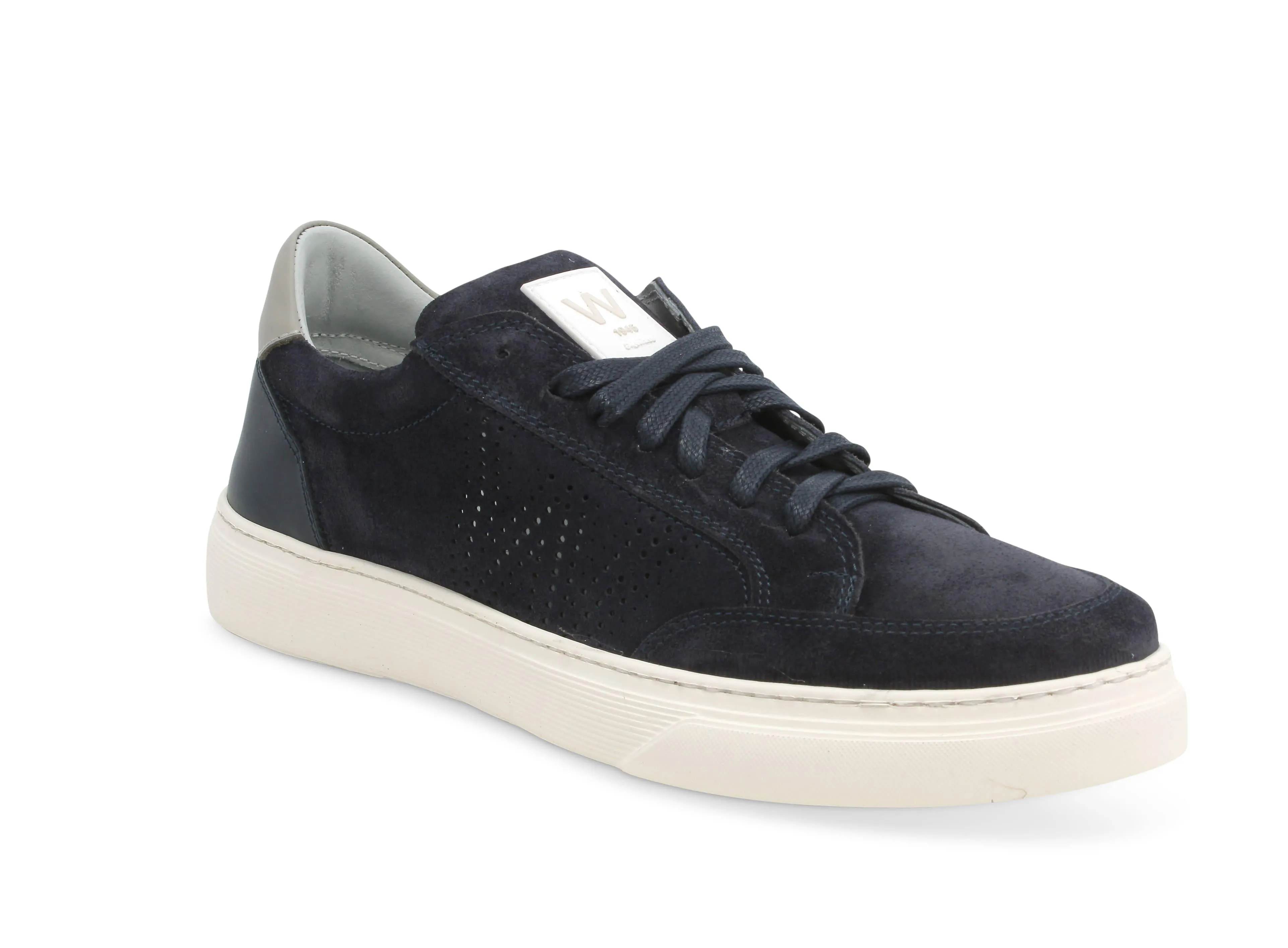 Melluso uomo sneakers stringata in camoscio