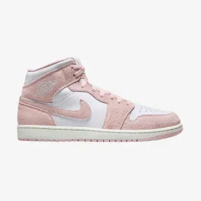 mens jordan 1 mid se (white/legend pink)