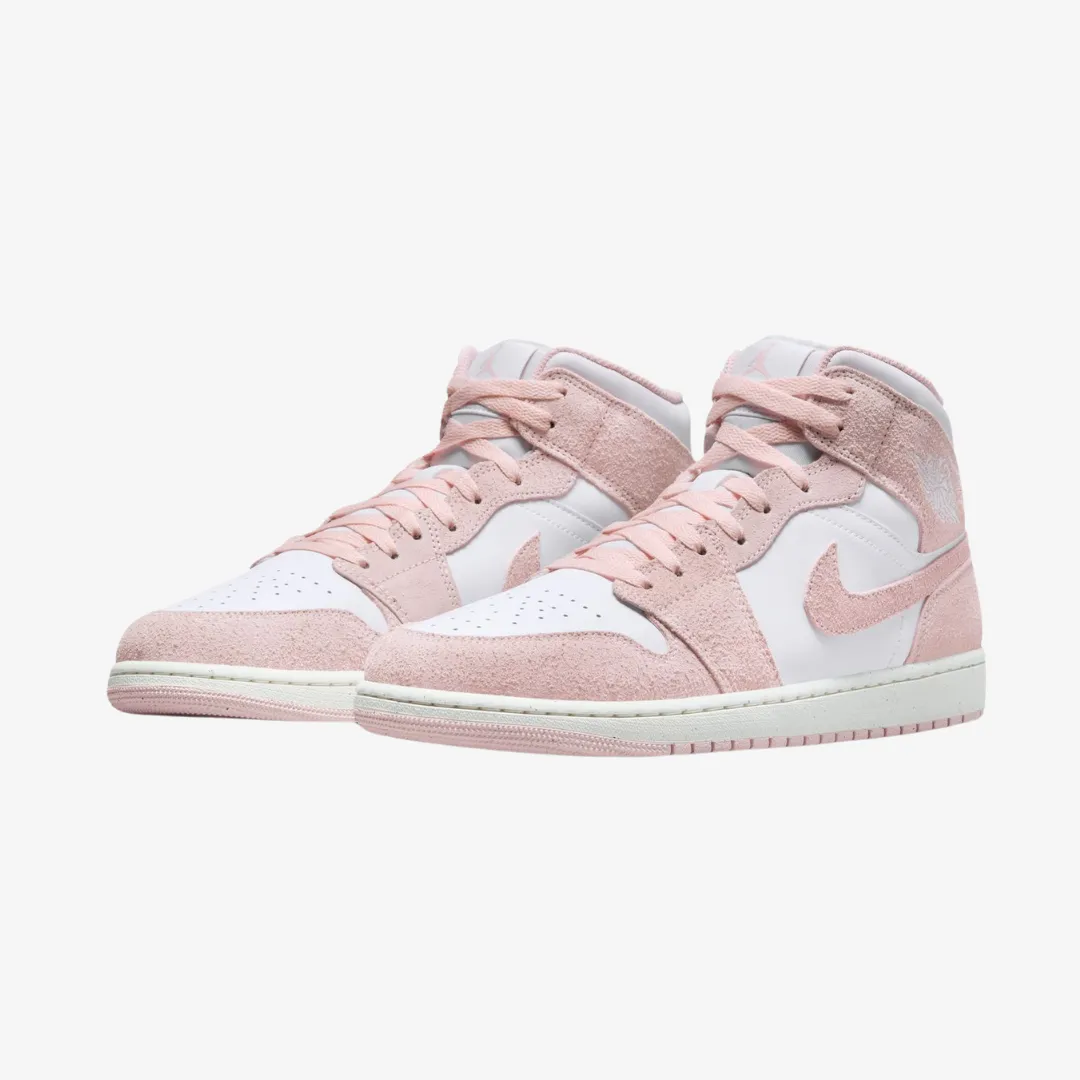 mens jordan 1 mid se (white/legend pink)