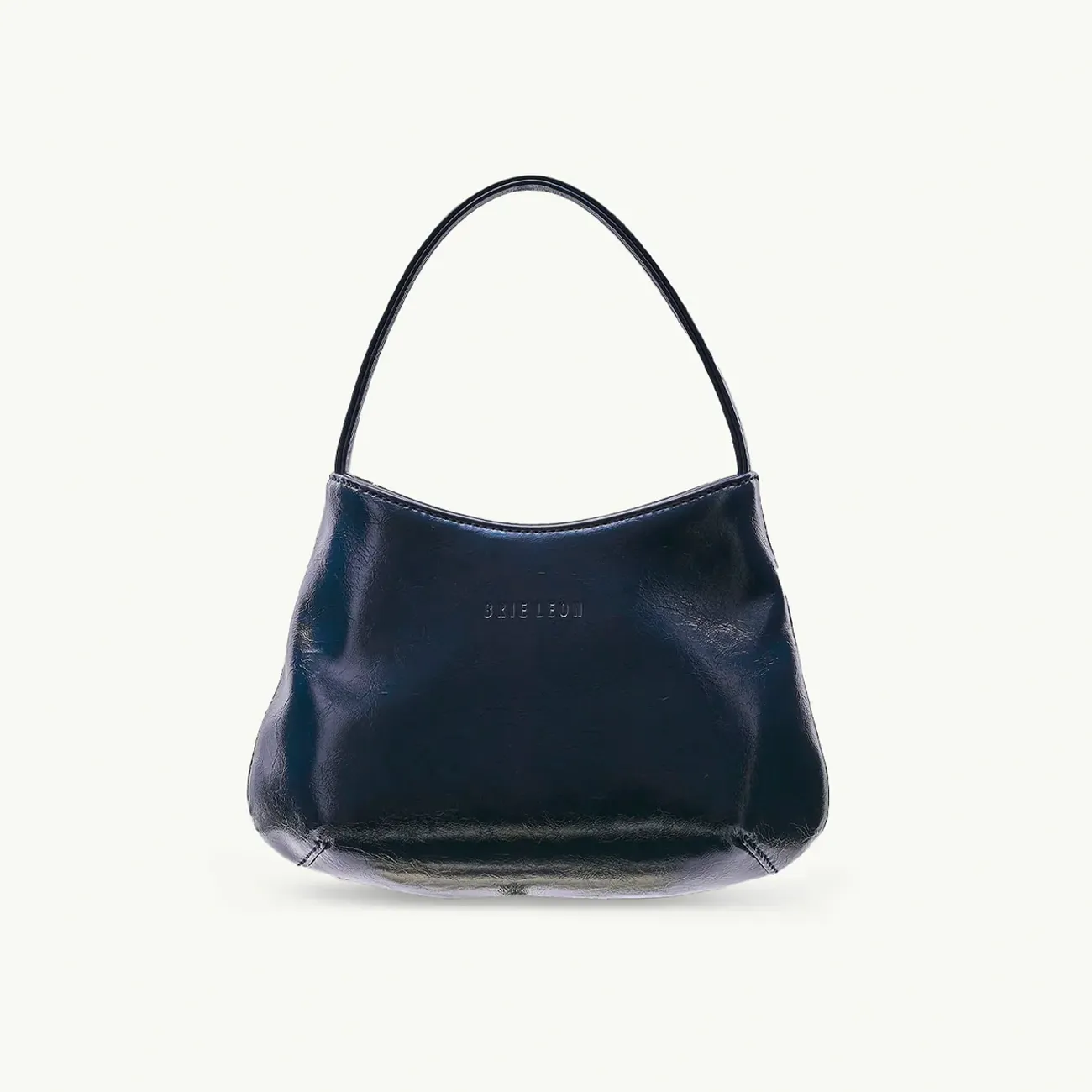 MINI ANTONIA BAG NAVY GLOSSY CRINKLE