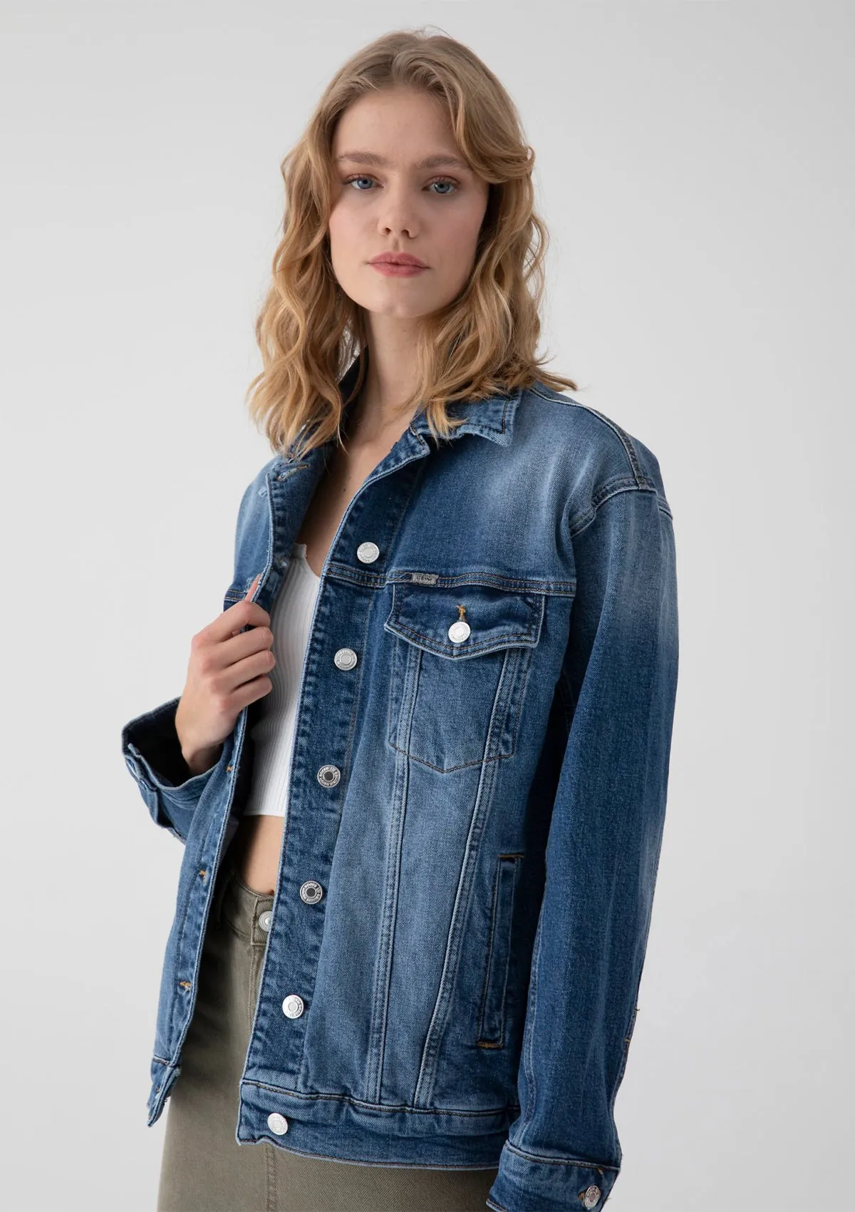 Monalis Heix Oversized Denim Jacket