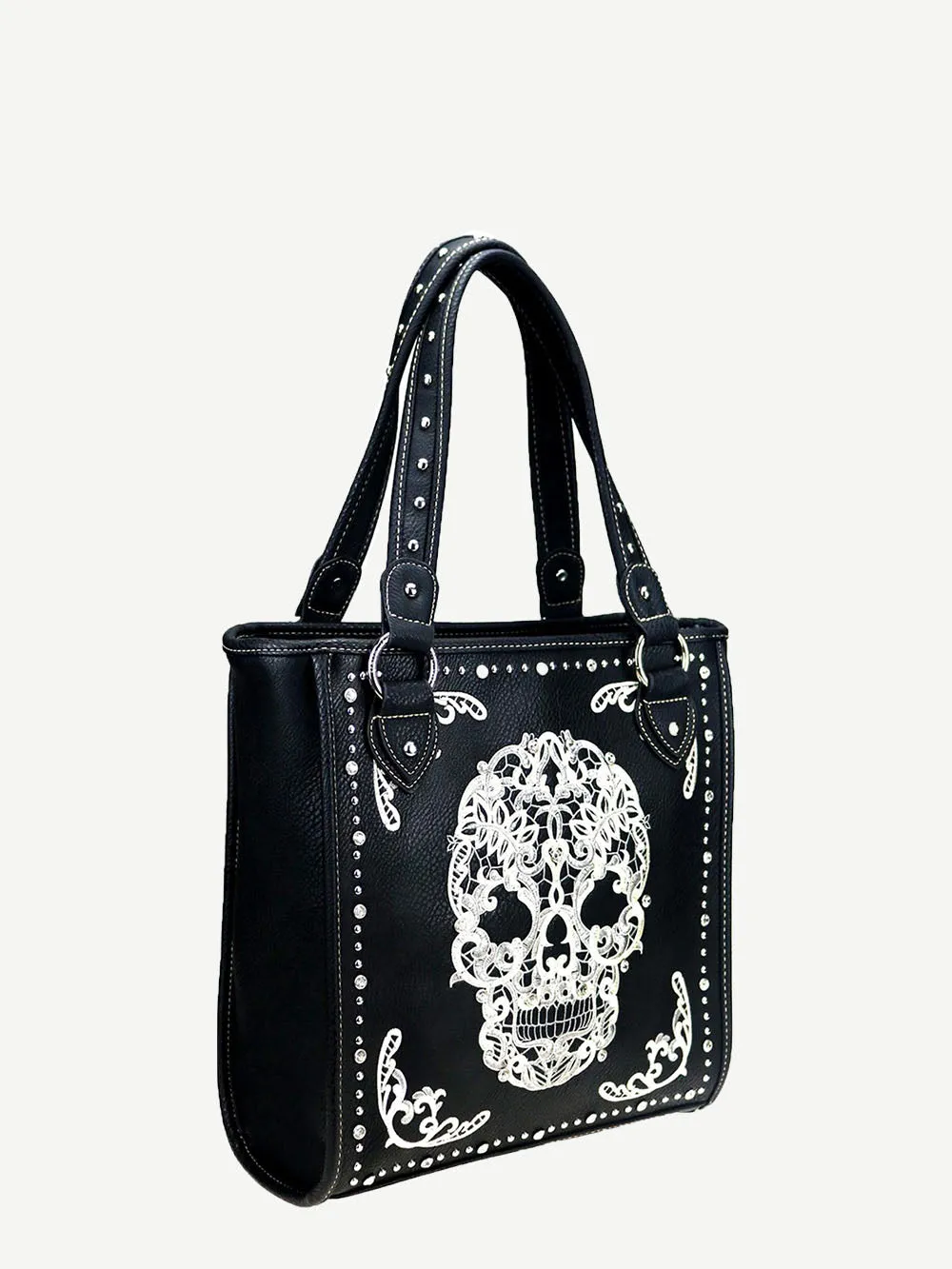 Montana West Sugar Skull Concealed Carry Tote Set