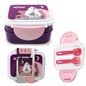 Moomin Clip Lock Stacked Lunch Box with Cutlery - Puckator