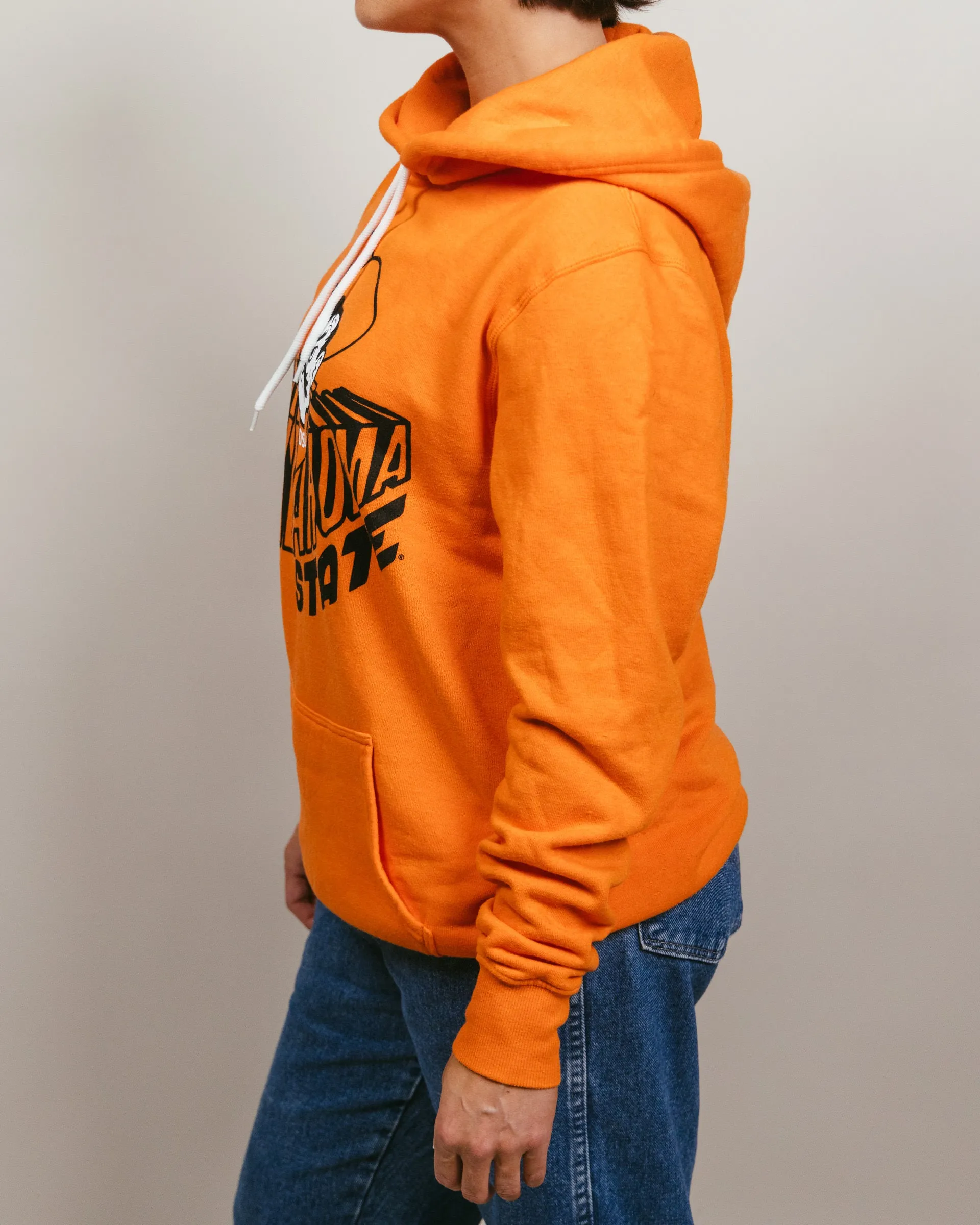 Oklahoma State Cowboys Banner Block Orange Hoodie