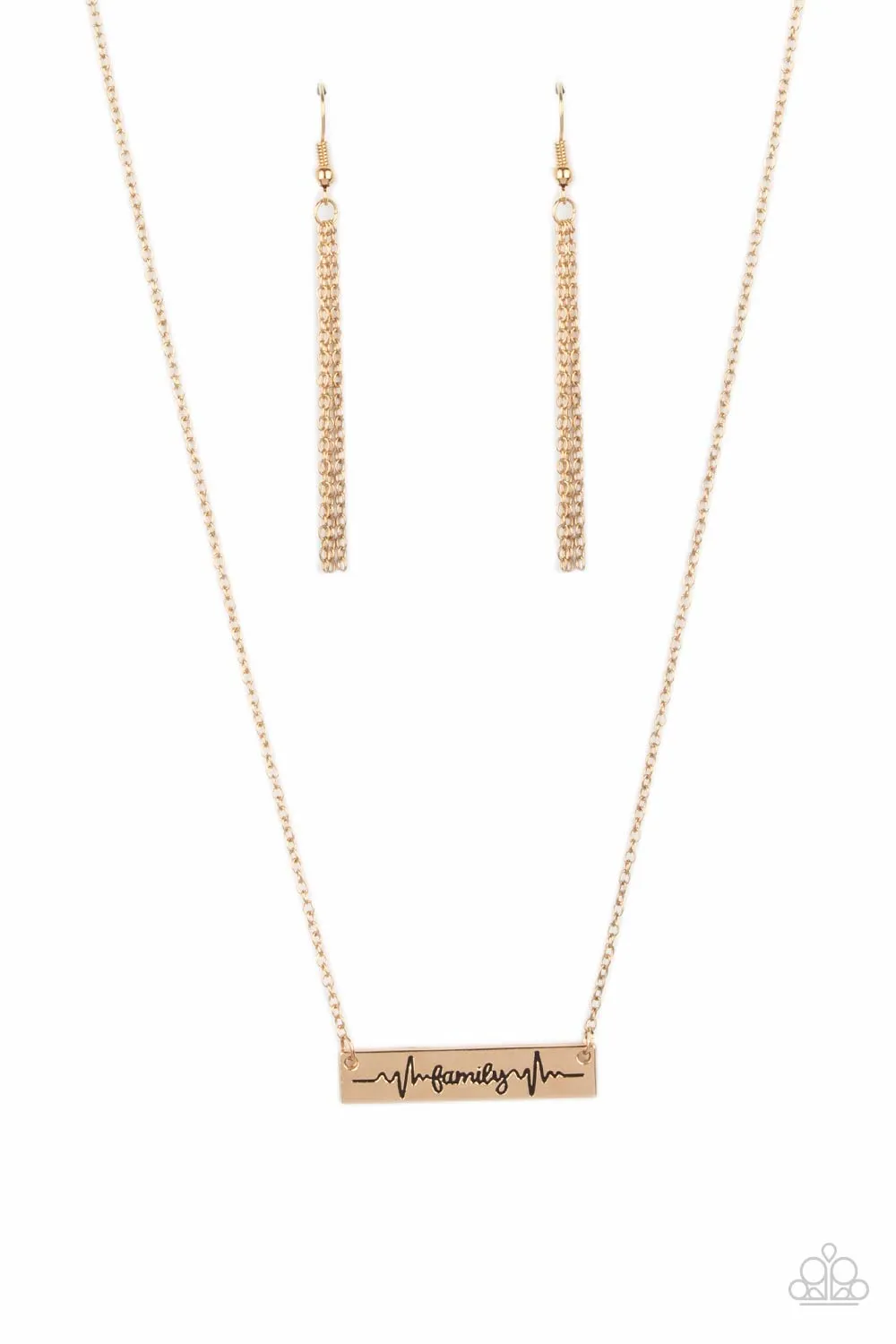 Paparazzi Accessories - Living The Mom Life - Gold Necklace