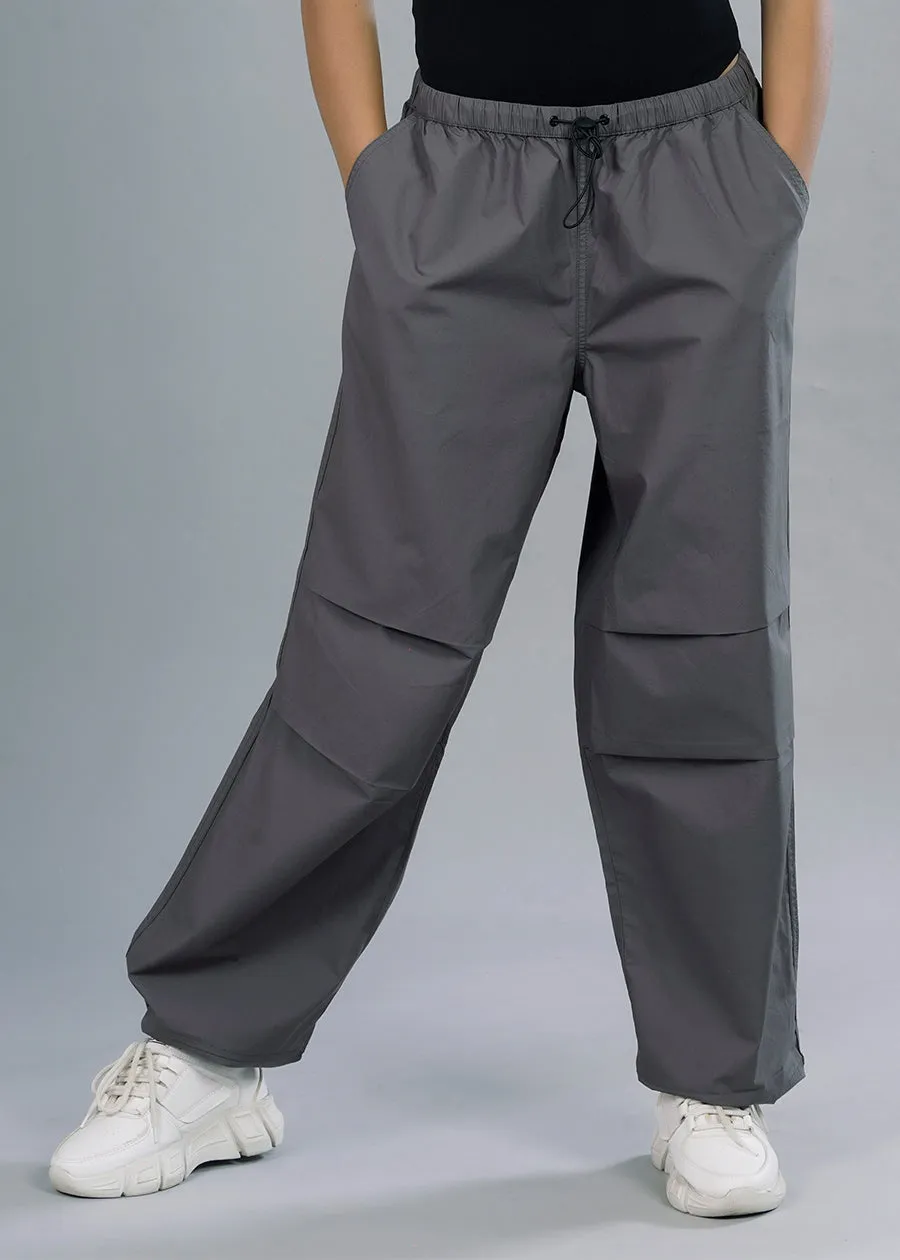 Parachute Pants For Women - Grey