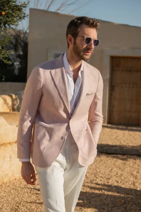 Pink jacket in Loro Piana fabric - Made in Italy